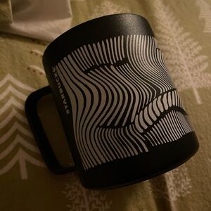 Starbucks Black Mug with Pattern